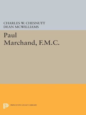 cover image of Paul Marchand, F.M.C.
